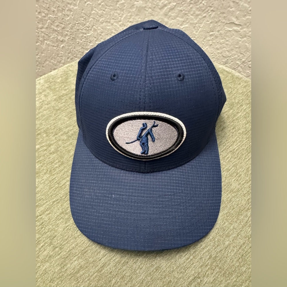 Blue Baseball Cap with Embroidered Logo